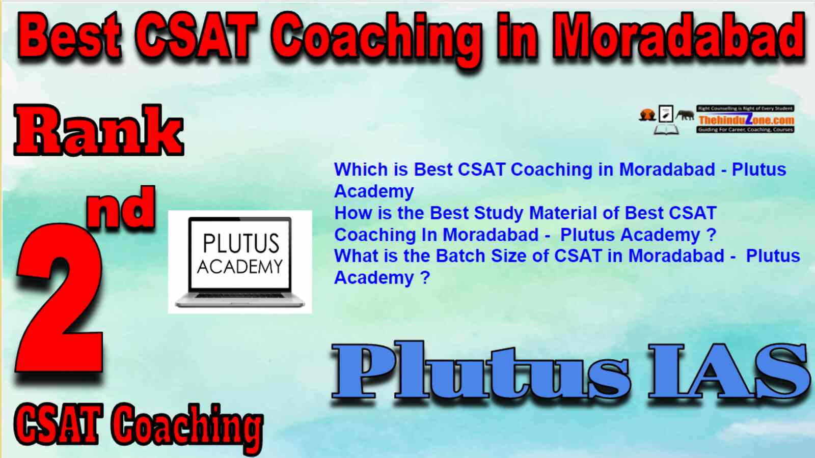 Rank 2 Best CSAT Coaching In Moradabad