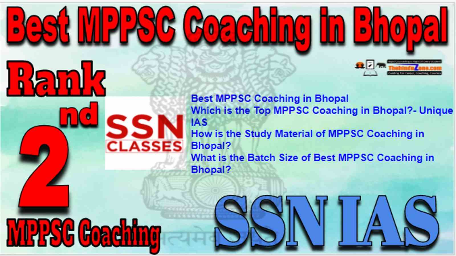 Rank 2 Best MPPSC Coaching in Bhopal