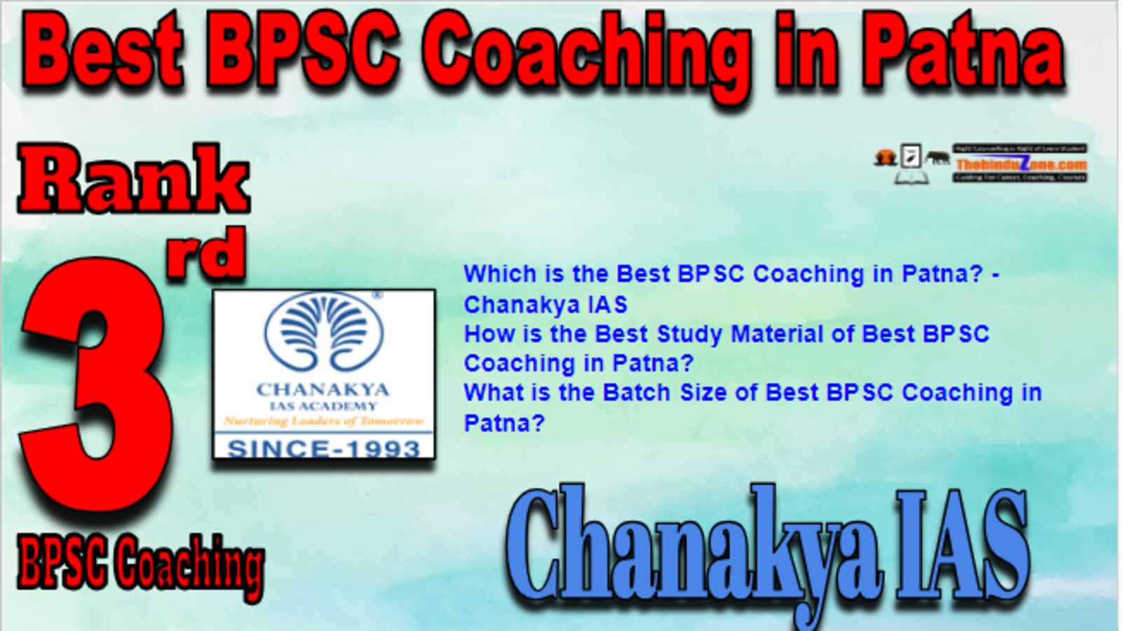 Rank 3 Best BPSC Coachings in Patna