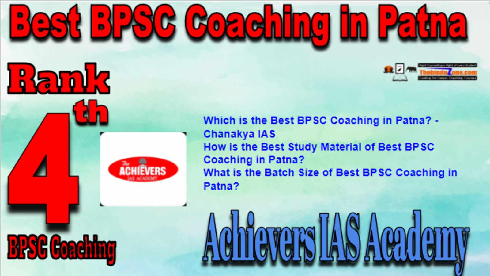 Rank 4 Best BPSC Coachings in Patna
