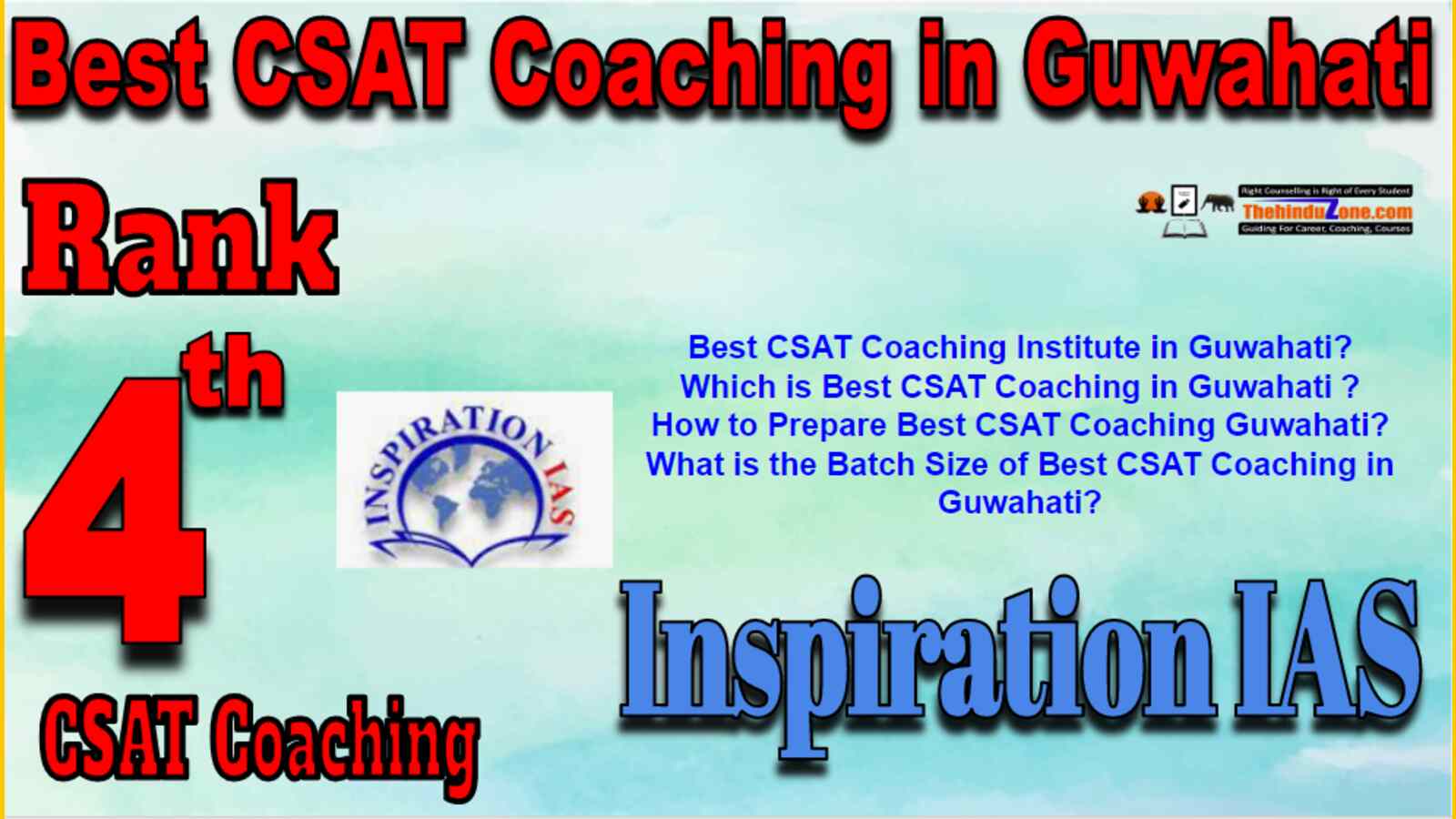 Rank 4 Best CSAT Coaching In Guwahati