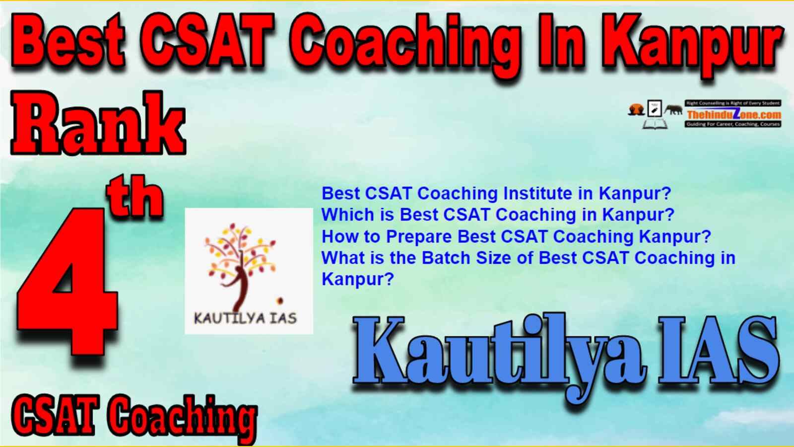 Rank 4 Best CSAT Coaching In Kanpur