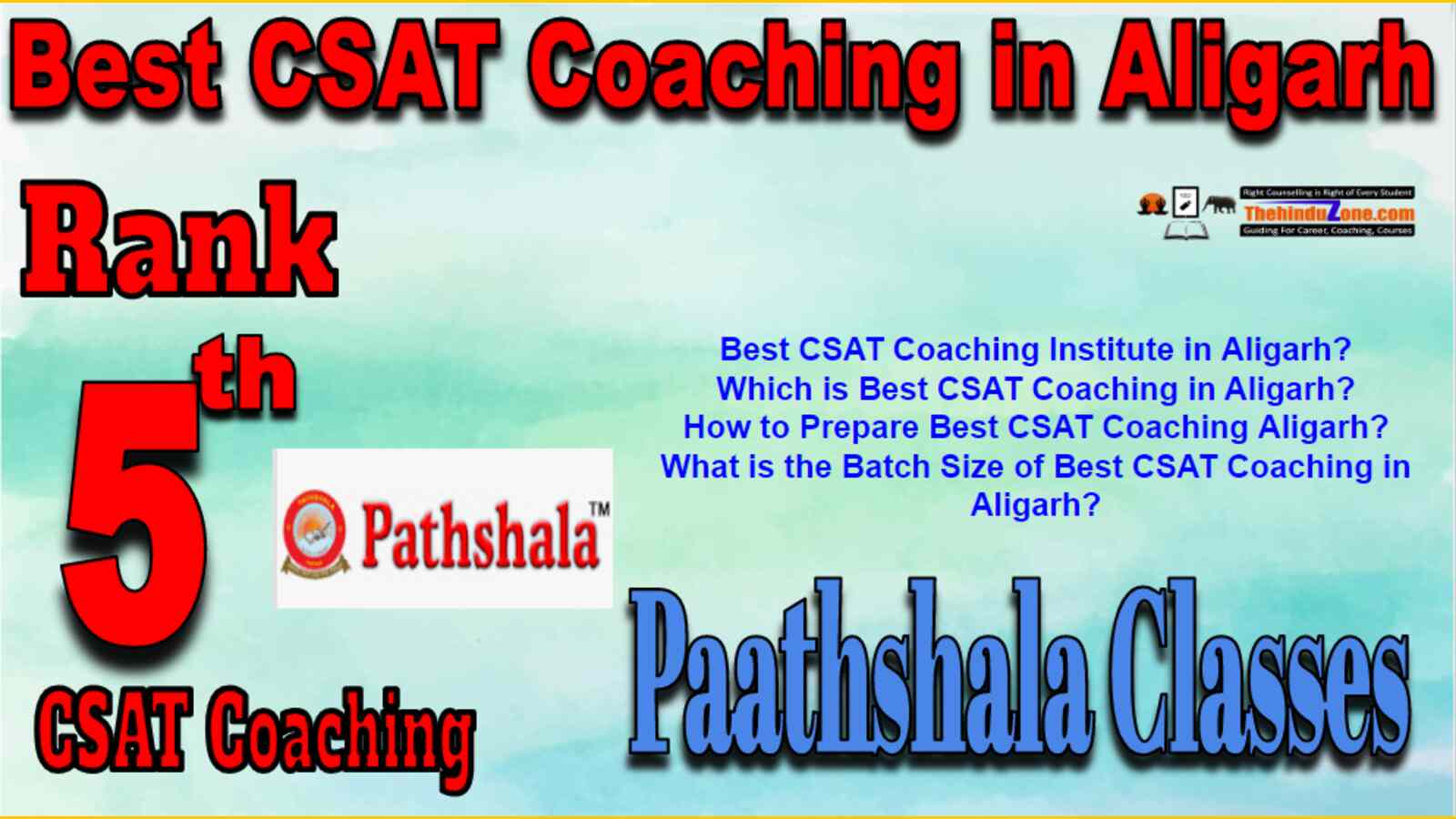 Rank 5 Best CSAT Coaching In Aligarh