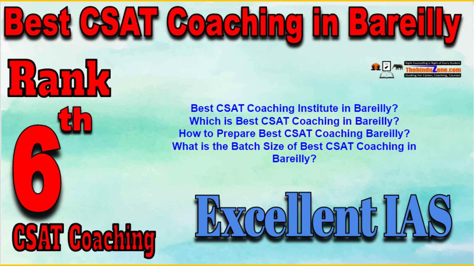Rank 6 Best CSAT Coaching In Bareilly