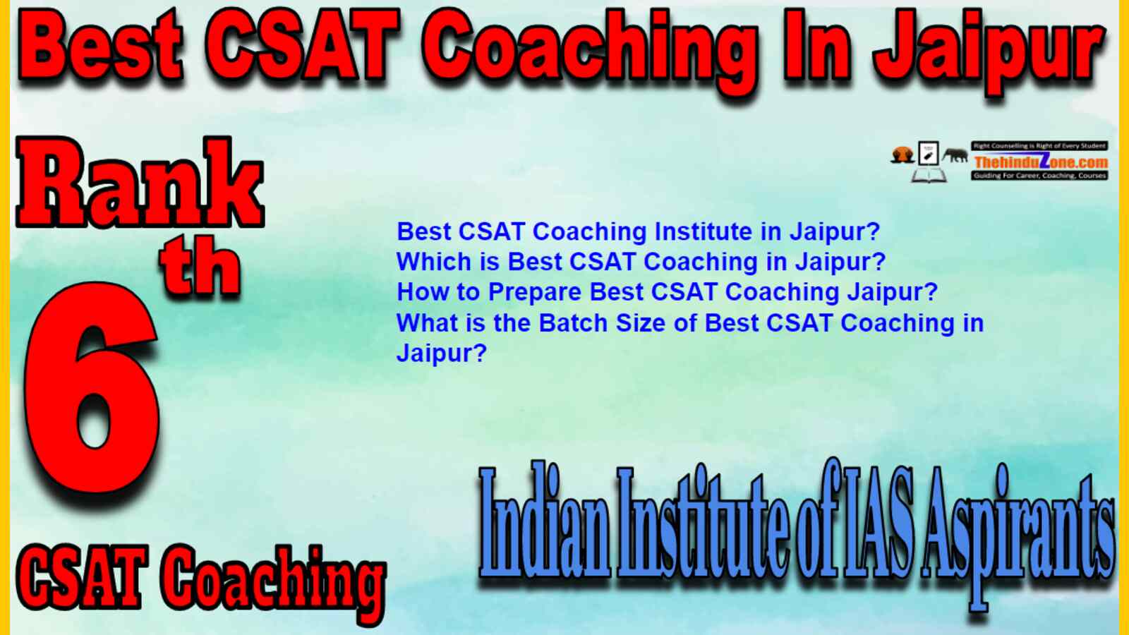Rank 6 Best CSAT Coaching In Jaipur