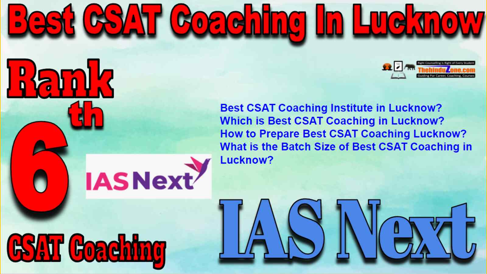 Rank 6 Best CSAT Coaching In Lucknow