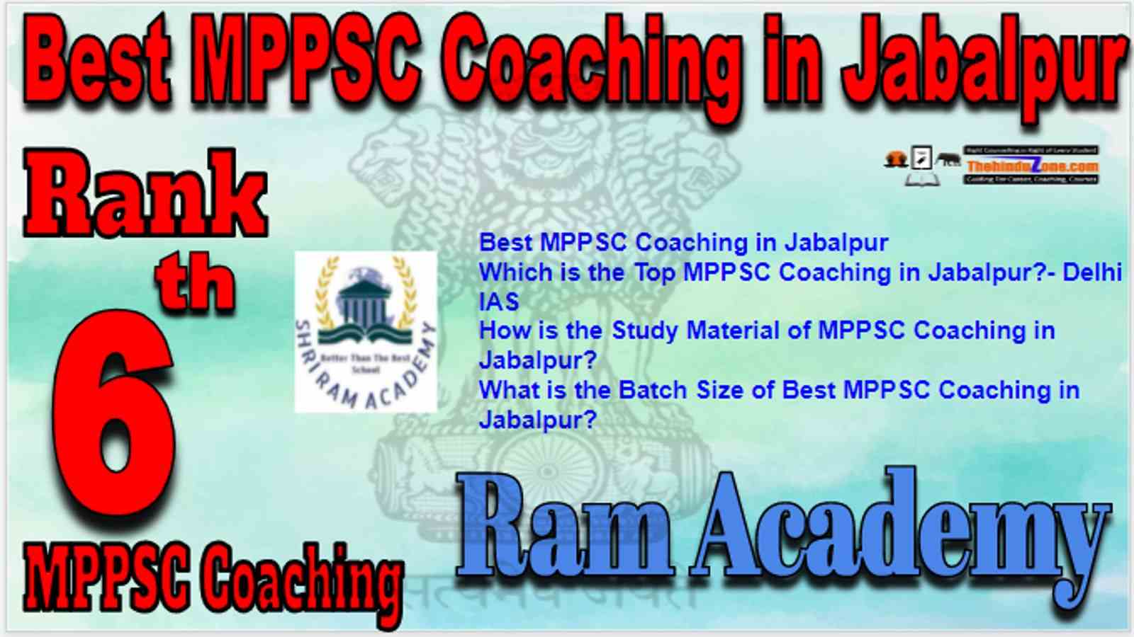 Rank 6 Best MPPSC Coaching in Jabalpur