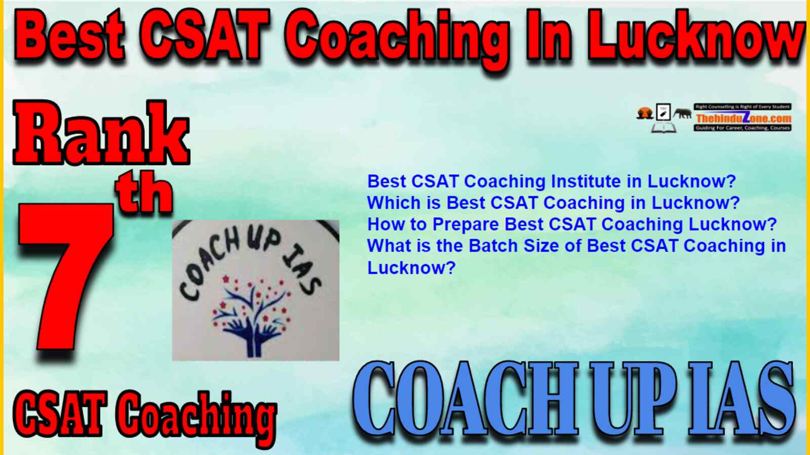 Rank 7 Best CSAT Coaching In Lucknow