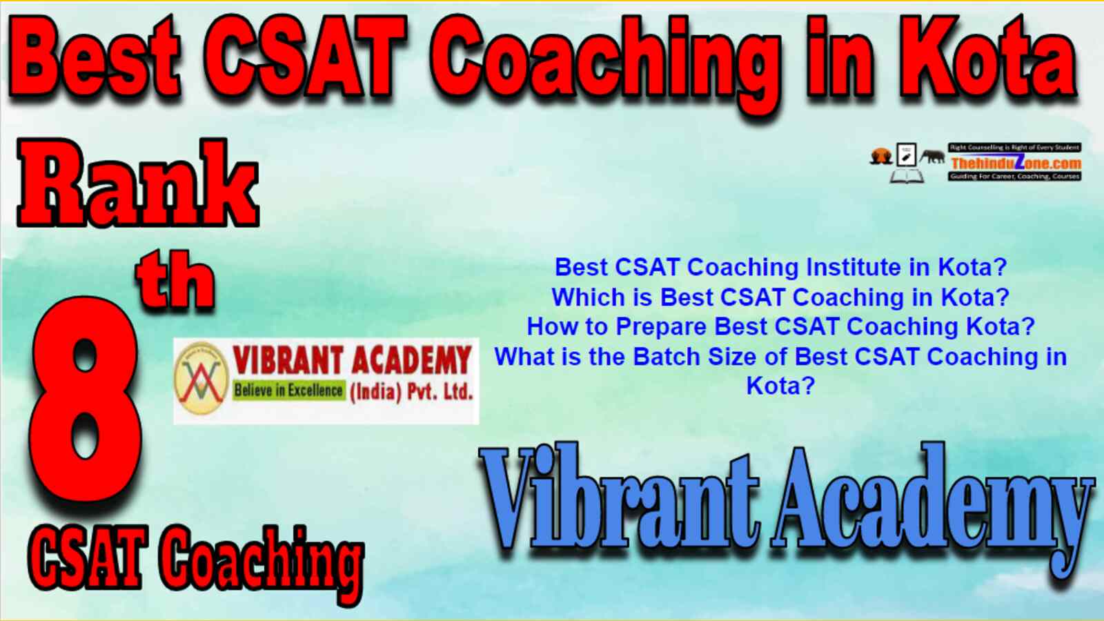 Rank 8 Best CSAT Coaching In Kota