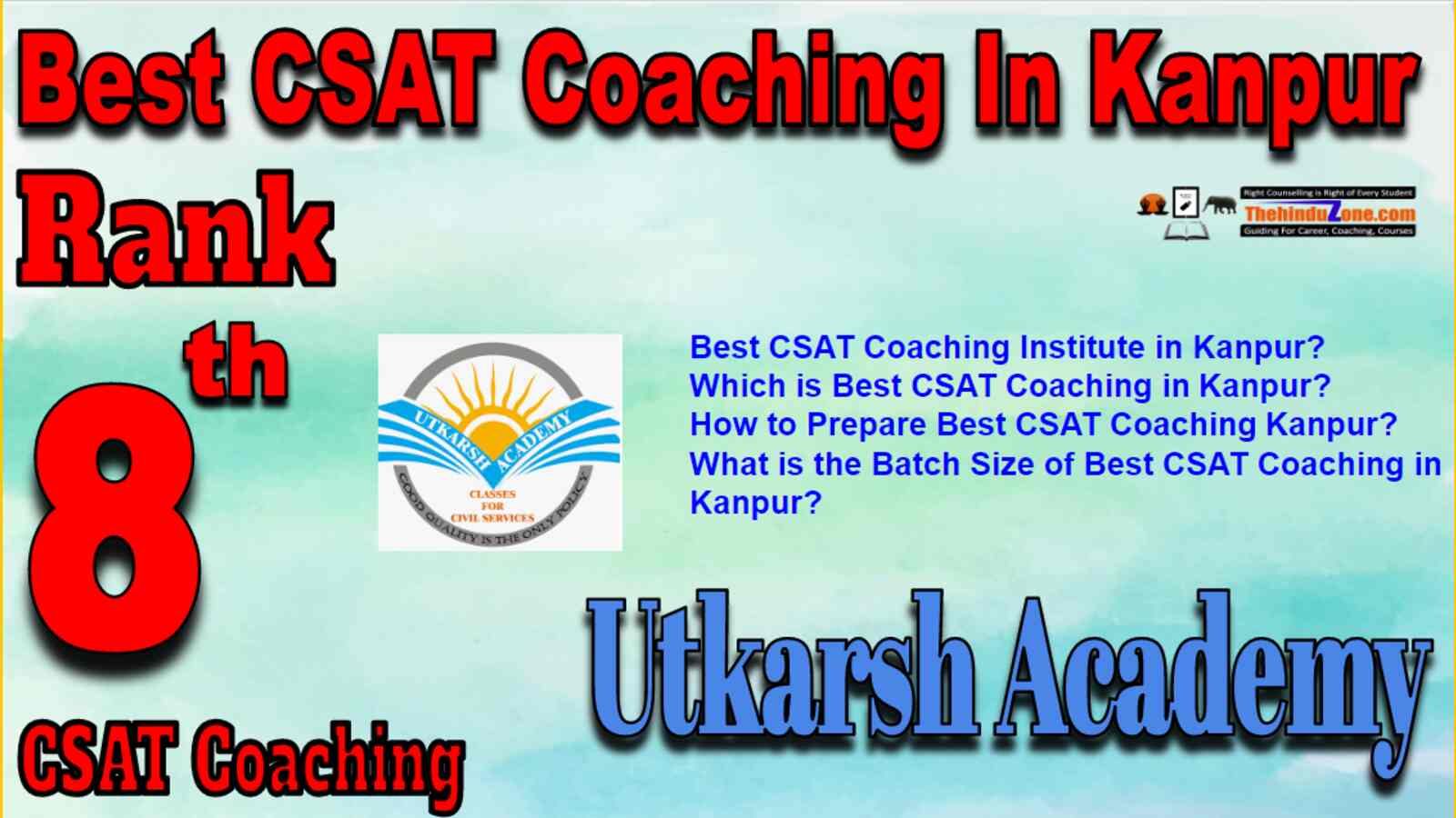 Rank 8 Best CSAT Coaching In Kanpur