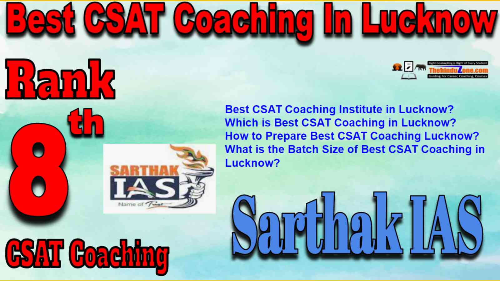 Rank 8 Best CSAT Coaching In Lucknow