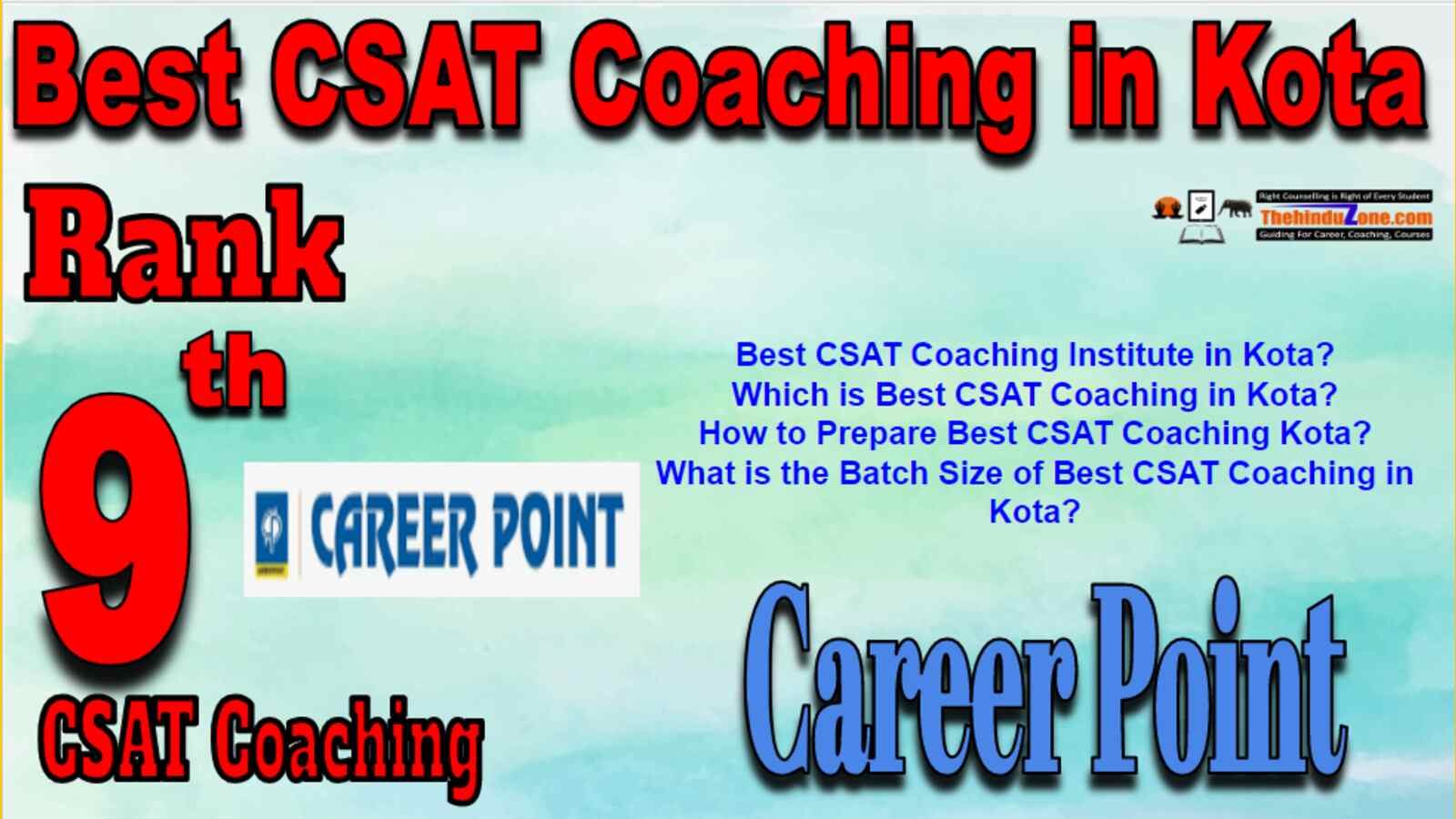 Rank 9 Best CSAT Coaching In Kota
