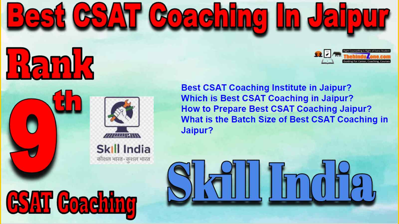 Rank 9 Best CSAT Coaching In Jaipur
