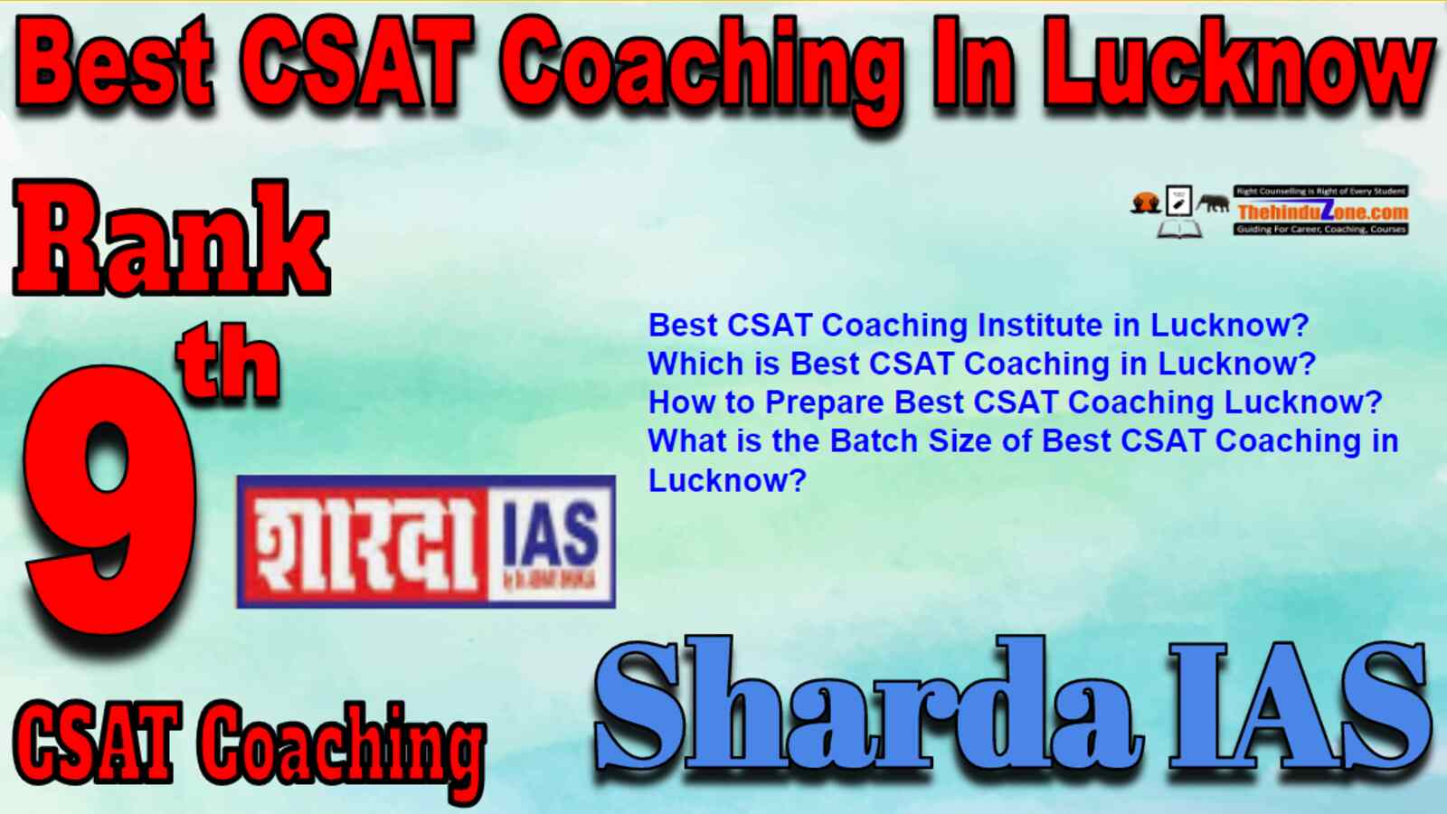 Rank 9 Best CSAT Coaching In Lucknow