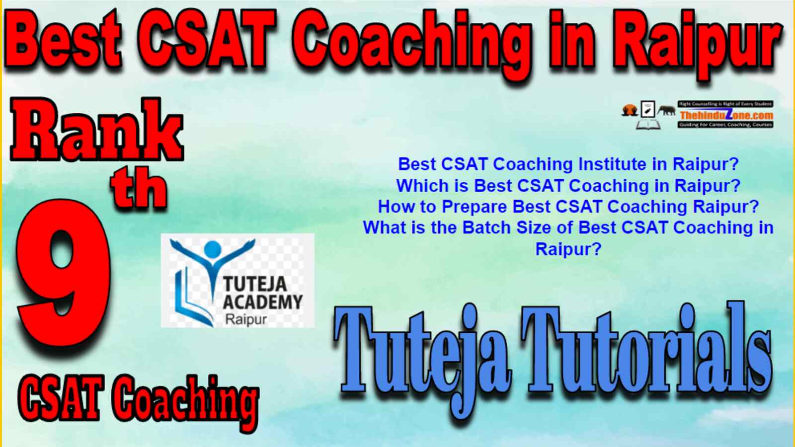 Rank 9 Best CSAT Coaching In Raipur