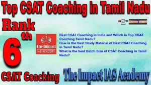 6th Best CSAT Coaching in Tamil Nadu