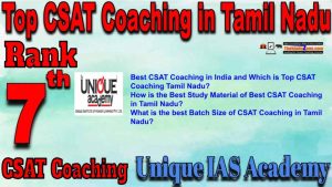 7th Top CSAT Coaching in Tamil Nadu