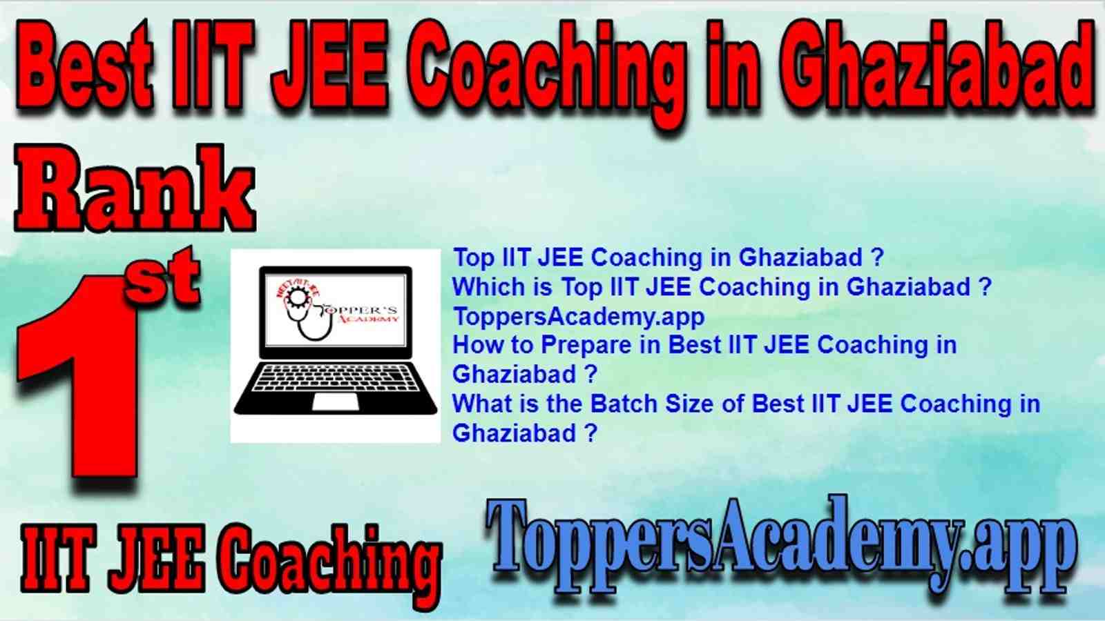 Best IIT JEE Coaching in Ghaziabad