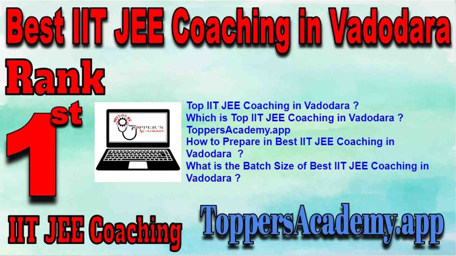 Best IIT JEE Coaching in Vadodara