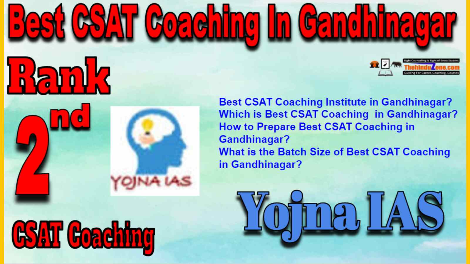 Rank 2 Best CSAT Coaching In Gandhinagar