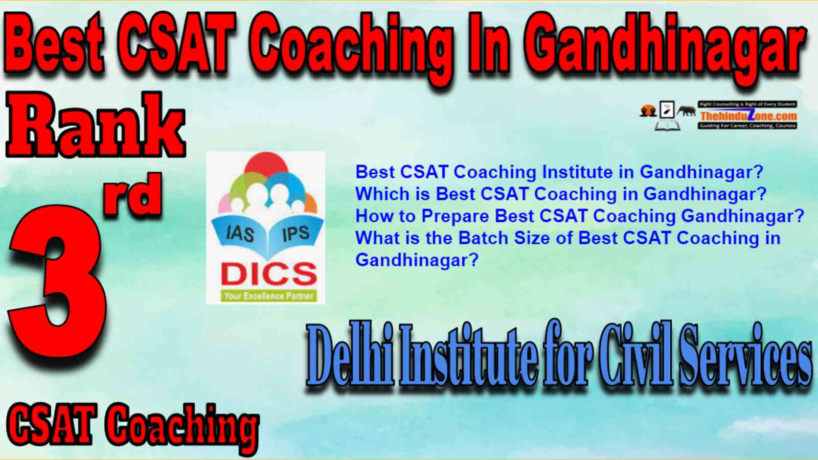 Rank 3 Best CSAT Coaching In Gandhinagar