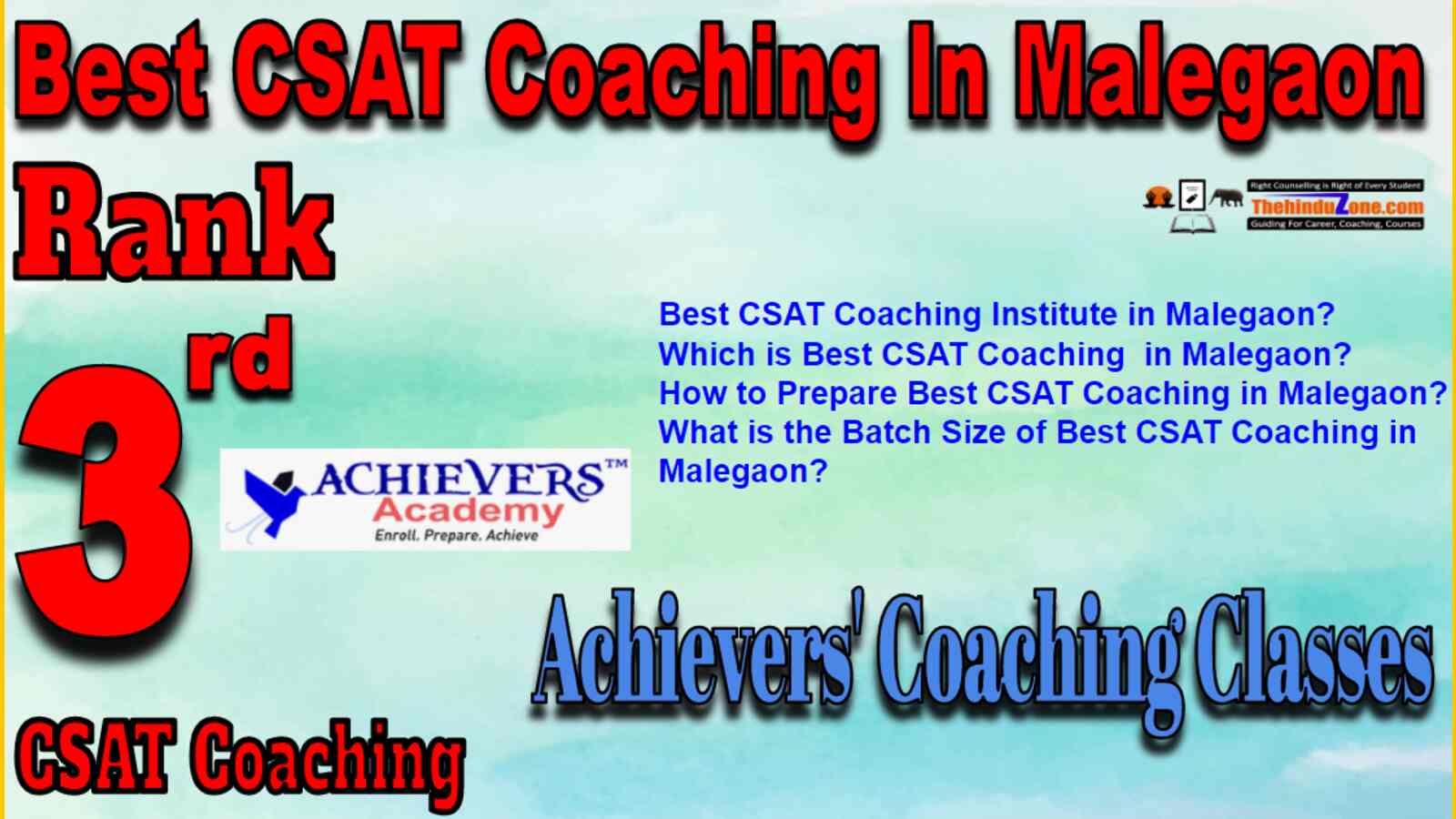 Rank 3 Best CSAT Coaching In Malegaon