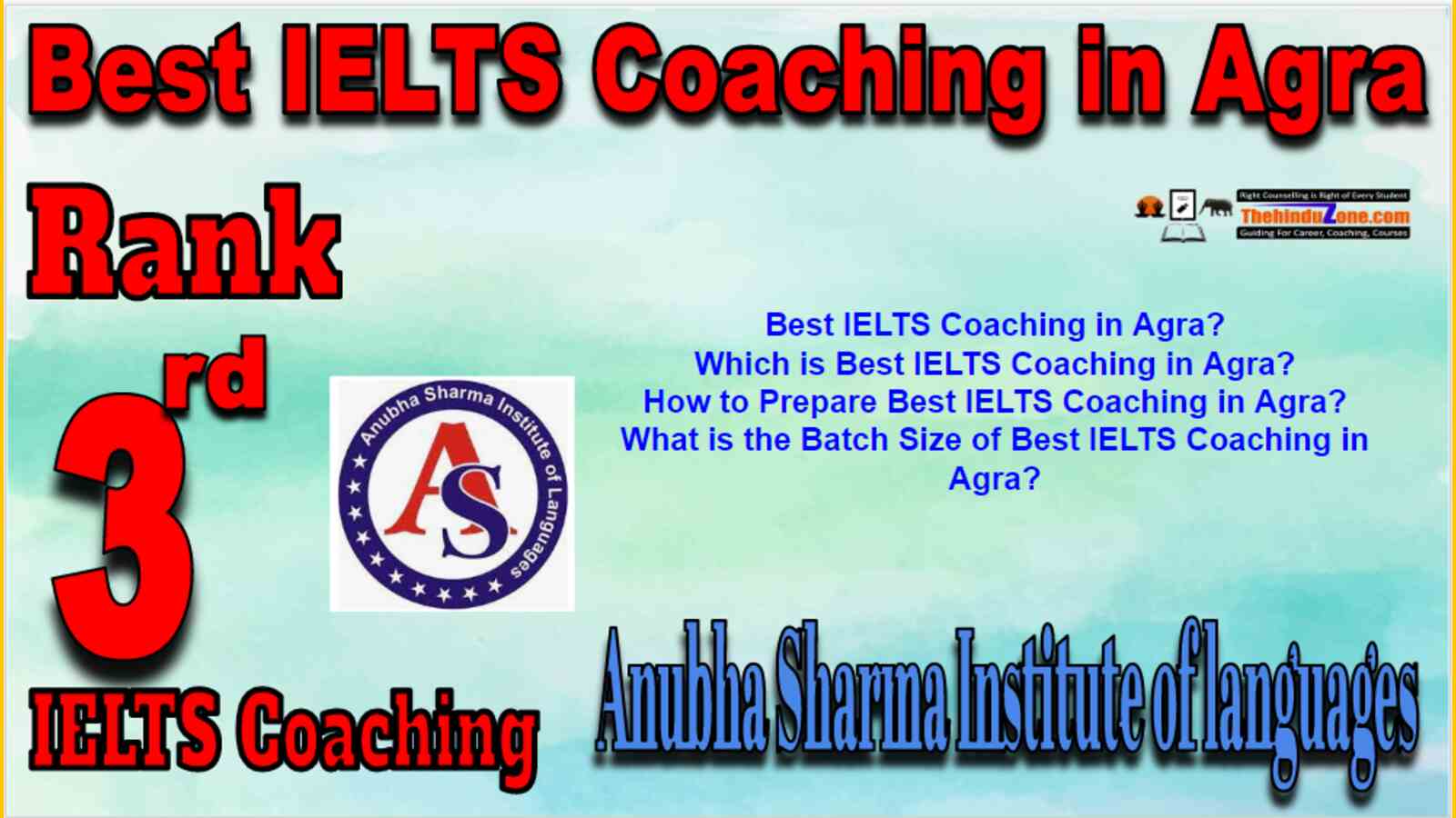 Rank 3 Best IELTS Coaching in Agra