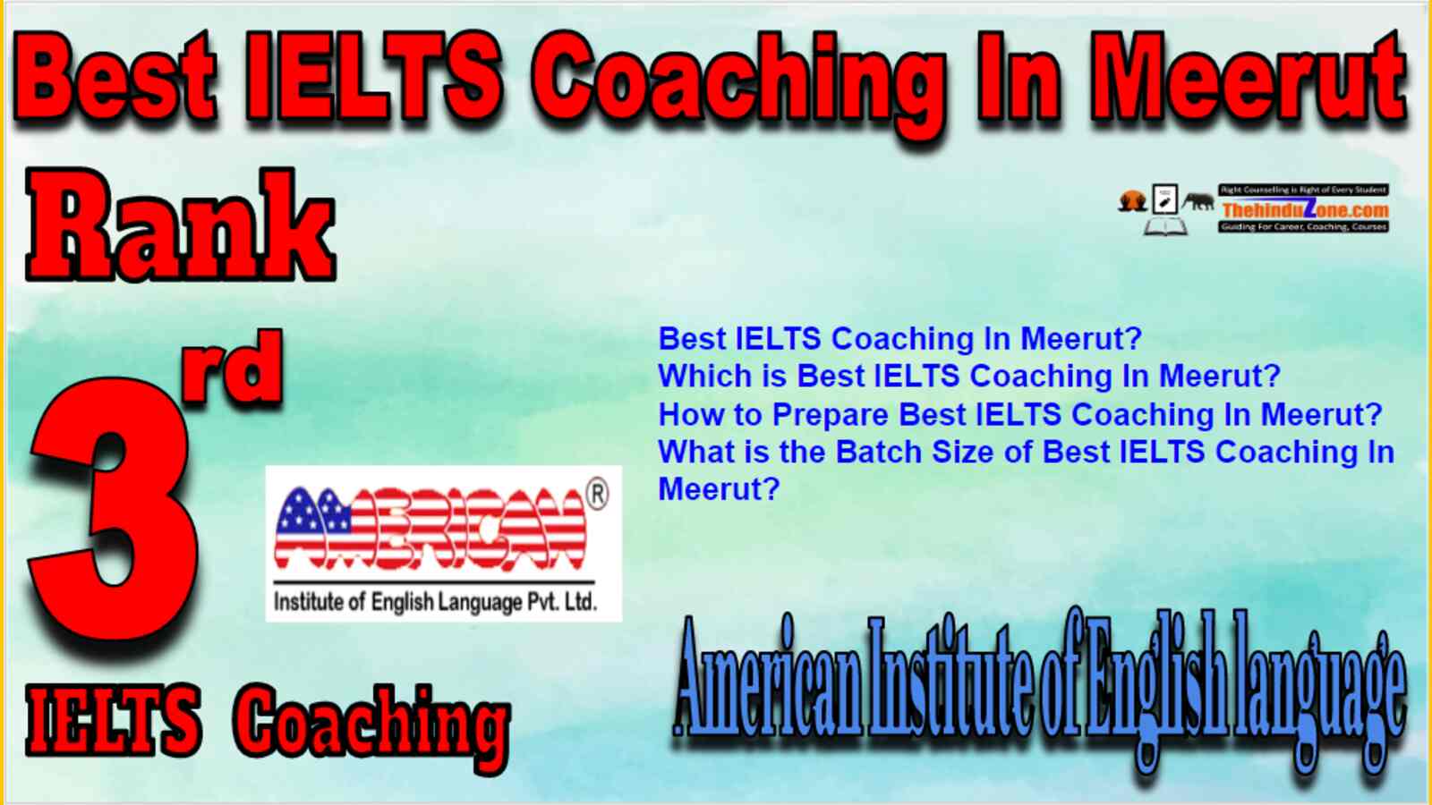 Rank 3 Best IELTS Coaching in Meerut