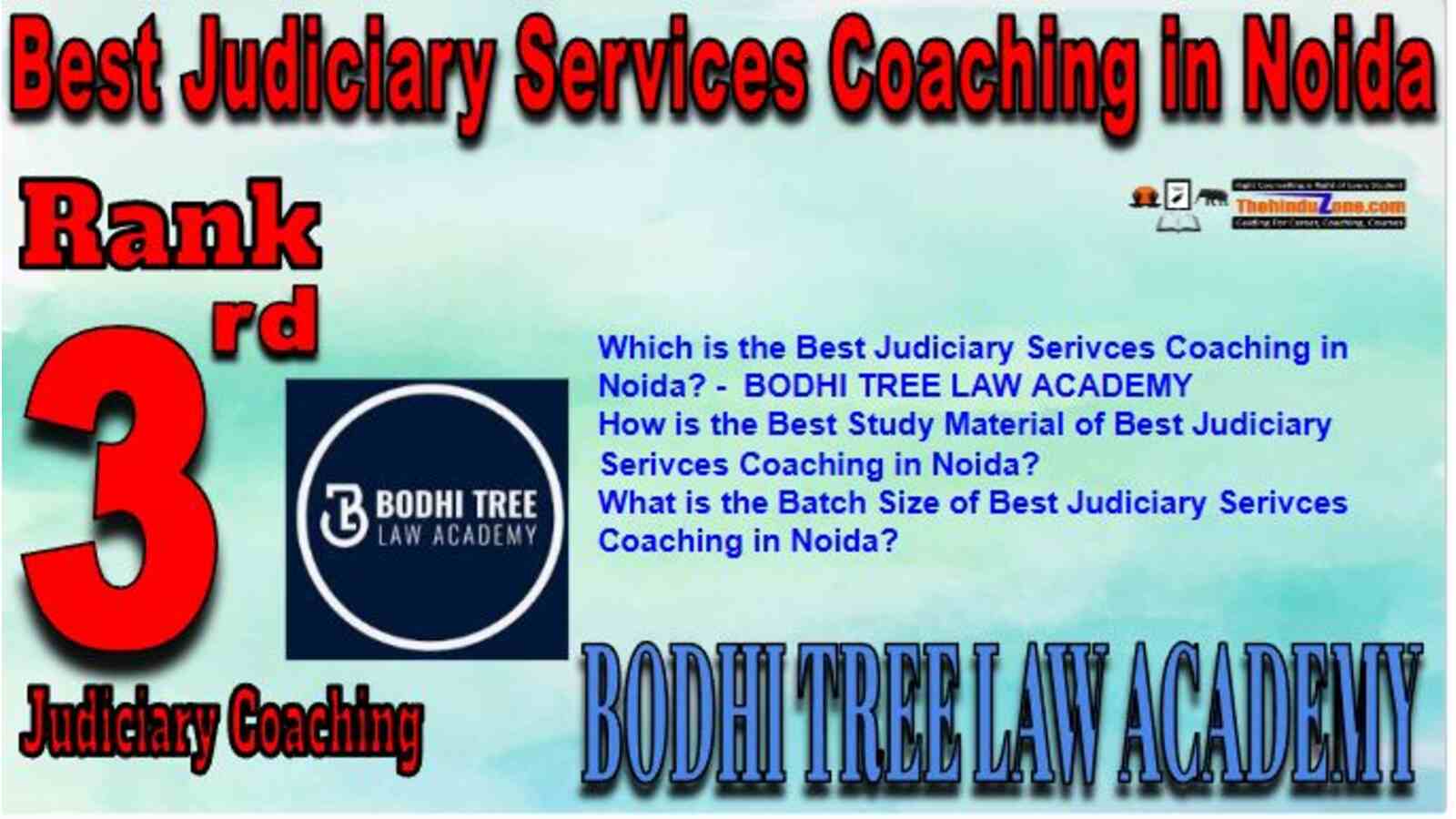Rank 3 Best Judiciary Services Coaching in Noida.