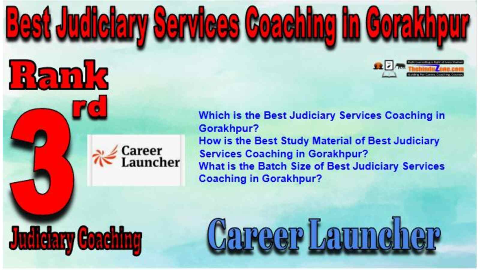 Rank 3 of Best Judiciary Services Coaching in Gorakhpur