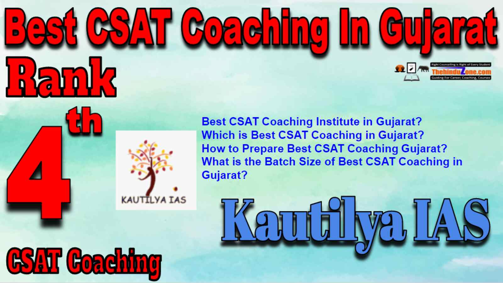 Rank 4 Best CSAT Coaching In Gujarat