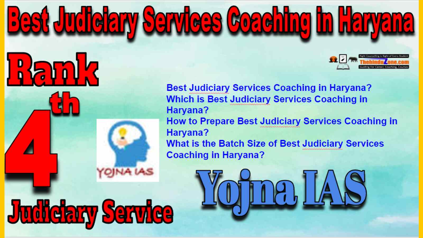 Rank 4 Best Judiciary Service Coaching In Haryana
