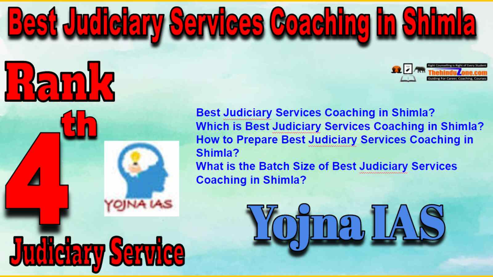 Rank 4 Best Judiciary Service Coaching In Shimla