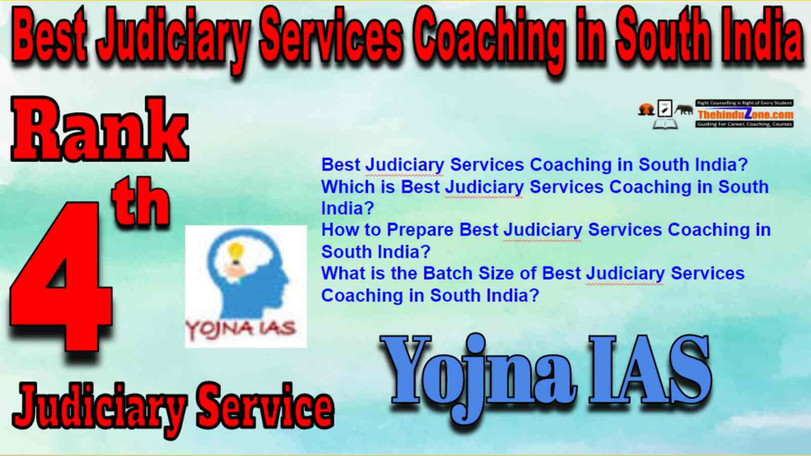 Rank 4 Best Judiciary Service Coaching In South India