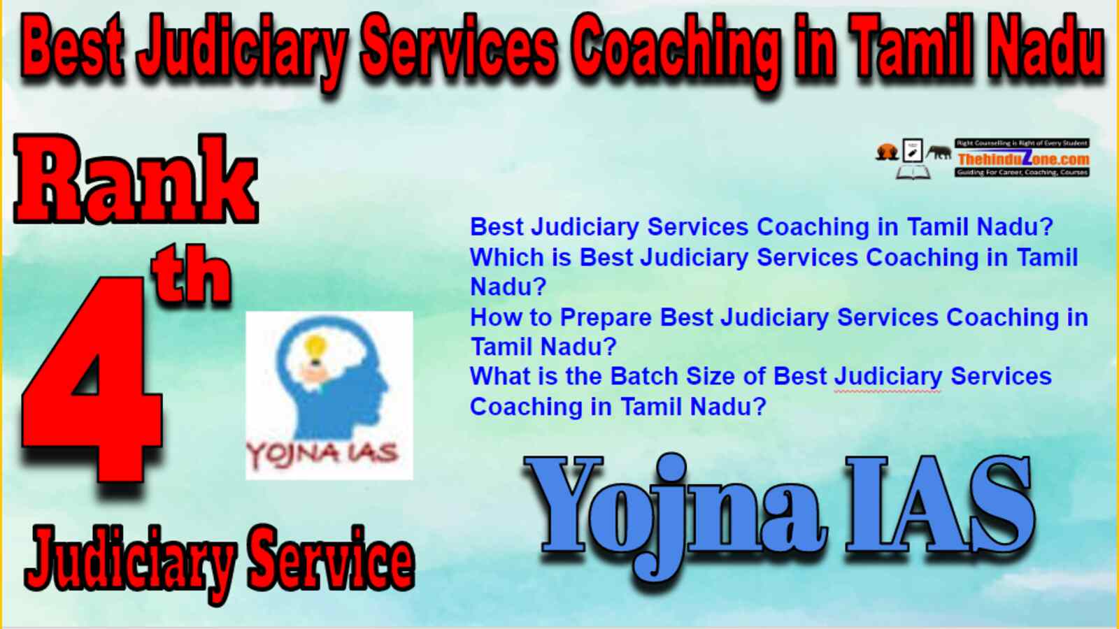 Rank 4 Best Judiciary Service Coaching In Tamil Nadu