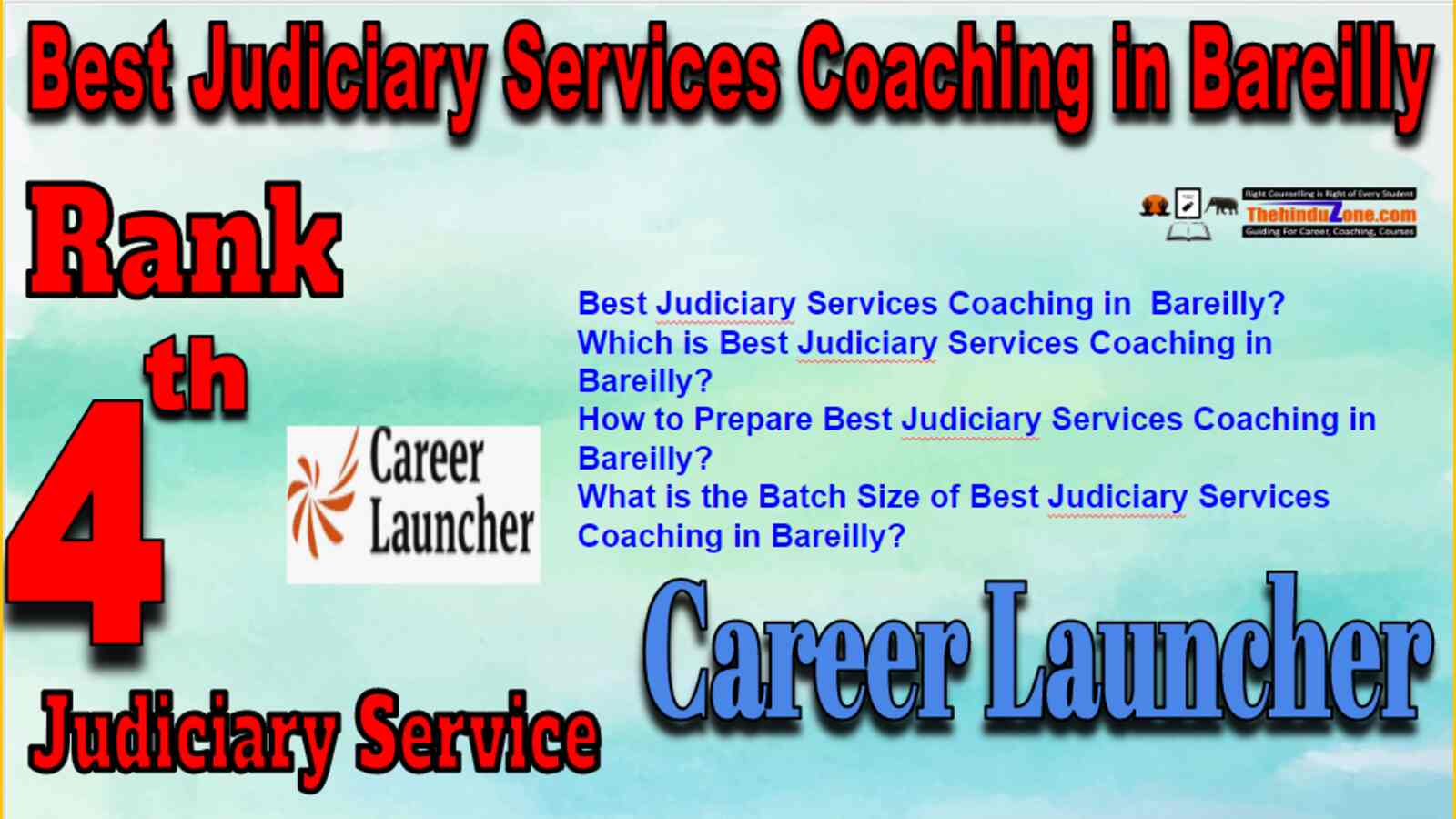 Rank 4 Judiciary Services Coaching In Bareilly
