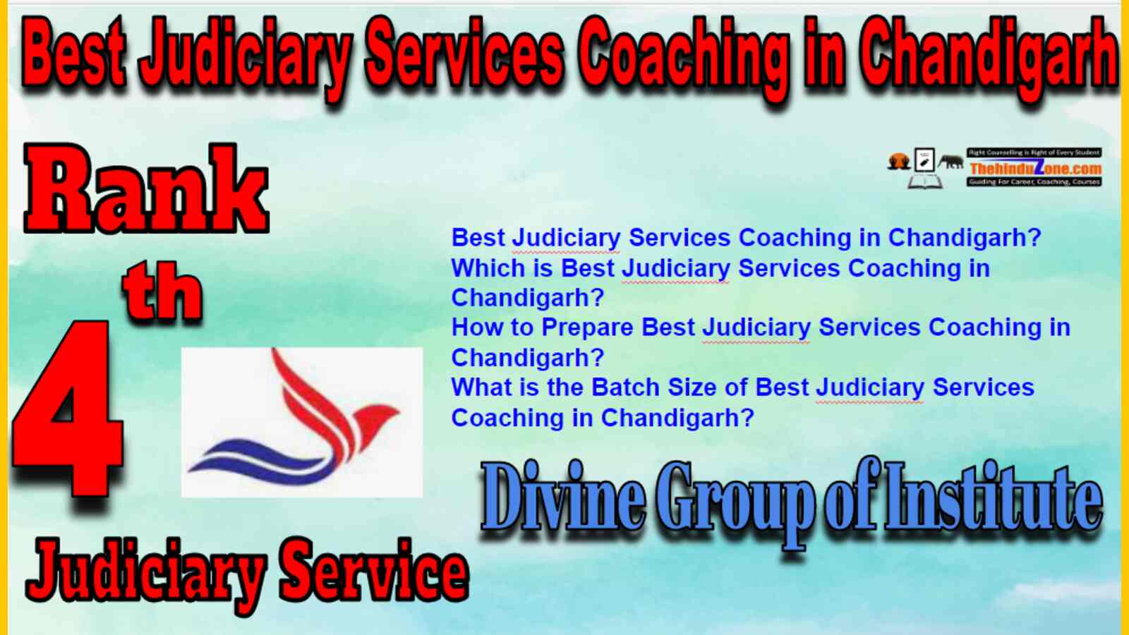 Rank 4  Judiciary Services Coaching In Chandigarh