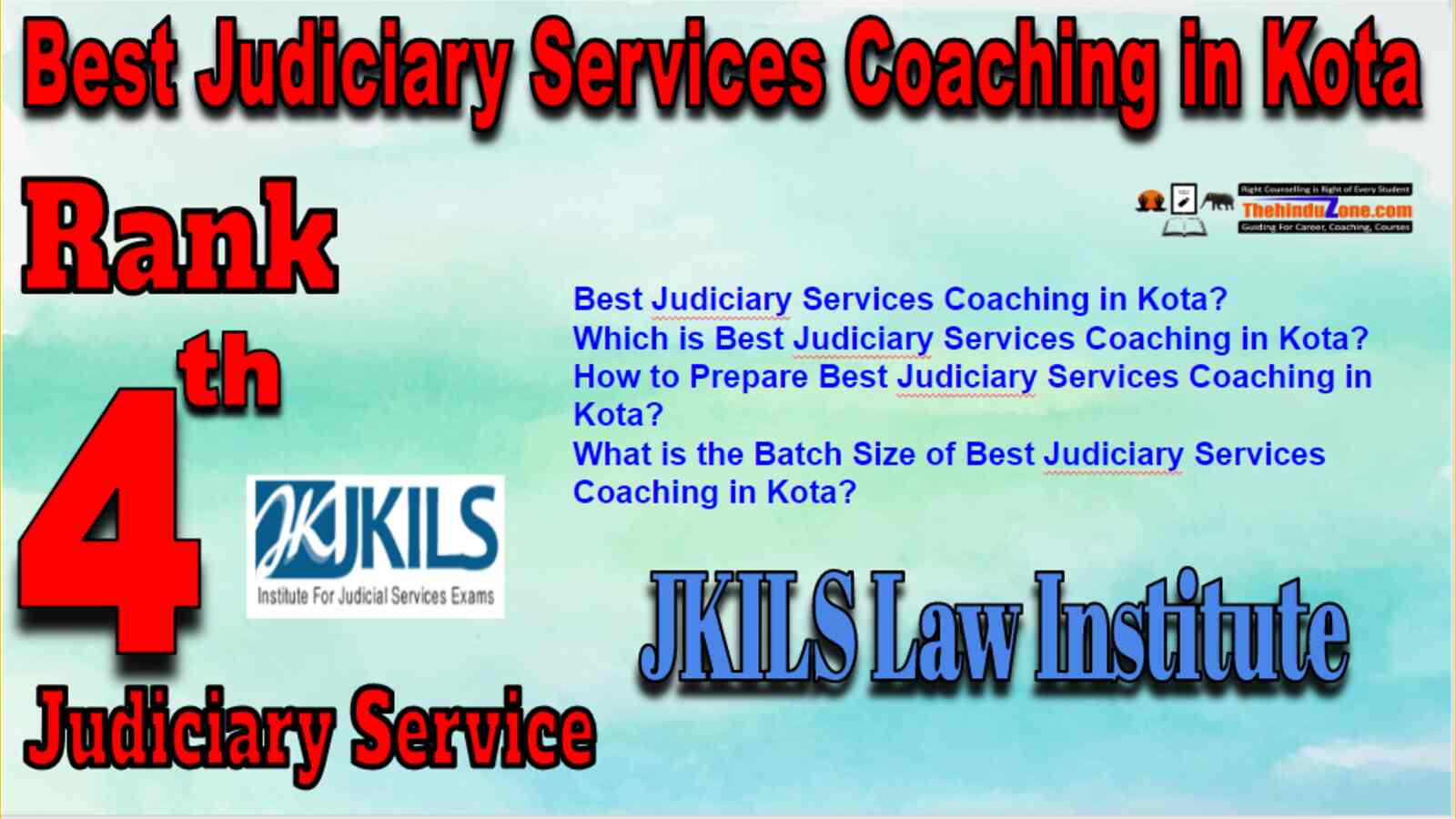 Rank 4 Best Judiciary Services Coaching In Kota