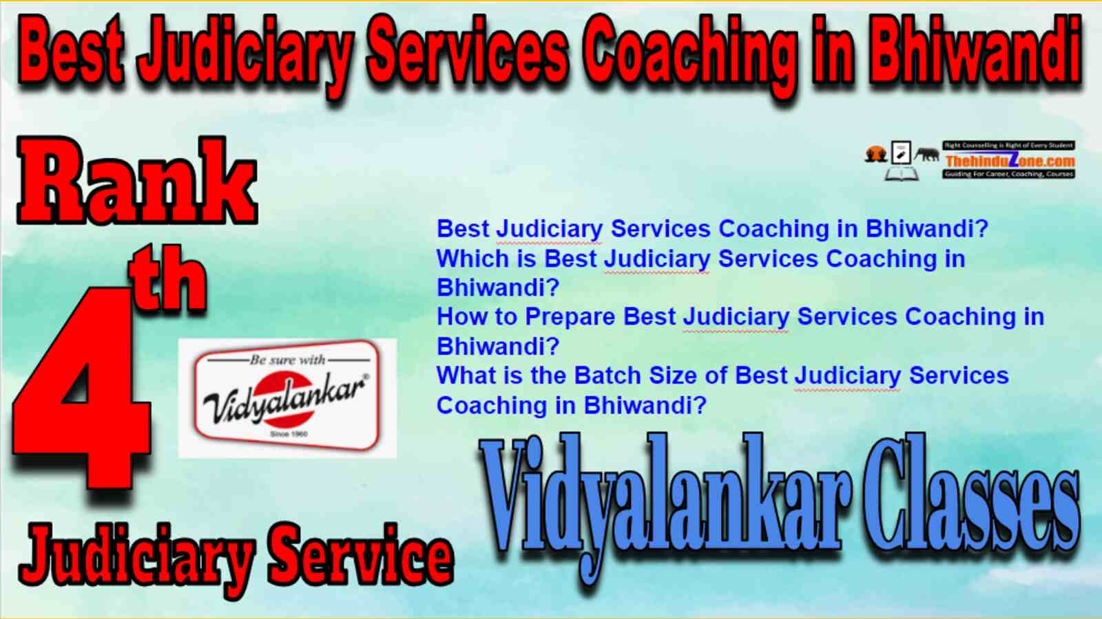 Rank 4 Judiciary Services Coaching in Bhiwandi