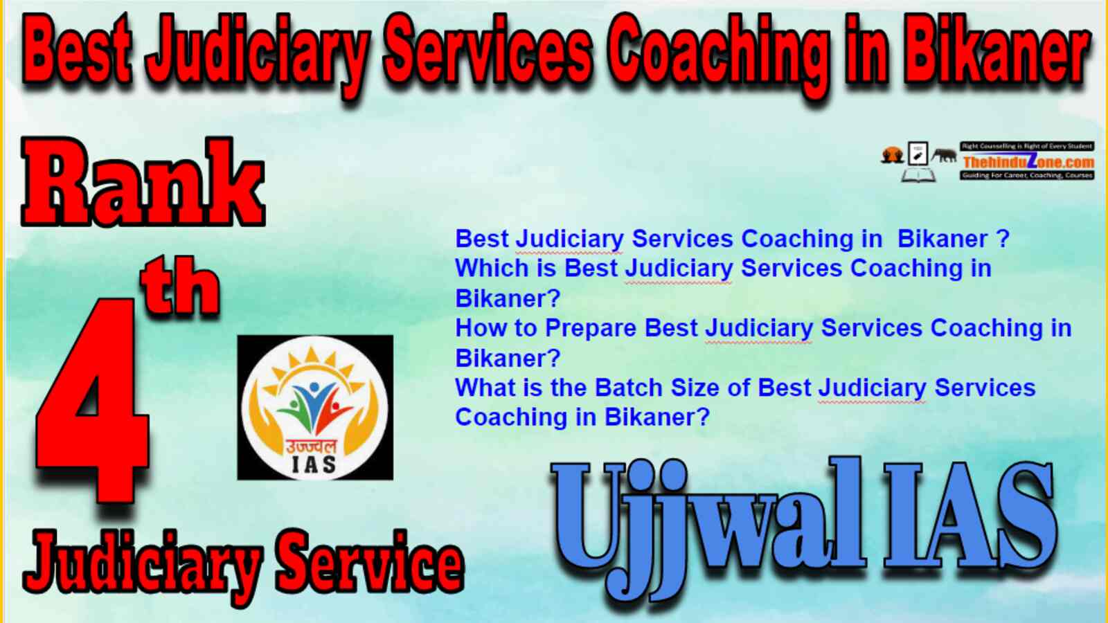 Rank 4 Judiciary Services Coaching in Bikaner