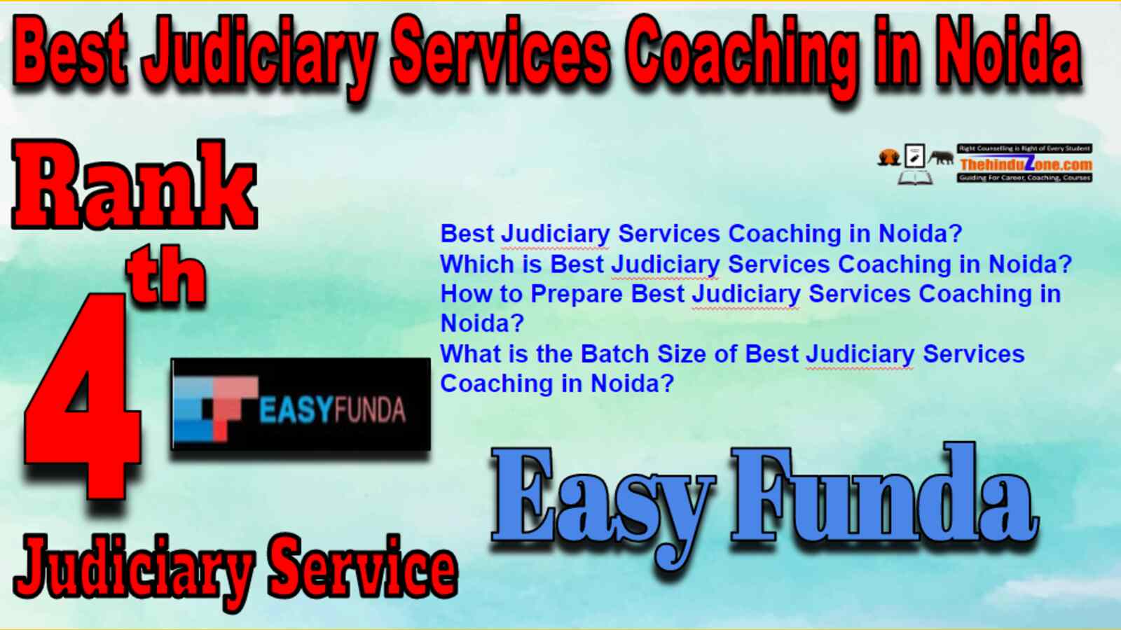 Rank 4 Best Judiciary Services Coaching in Noida