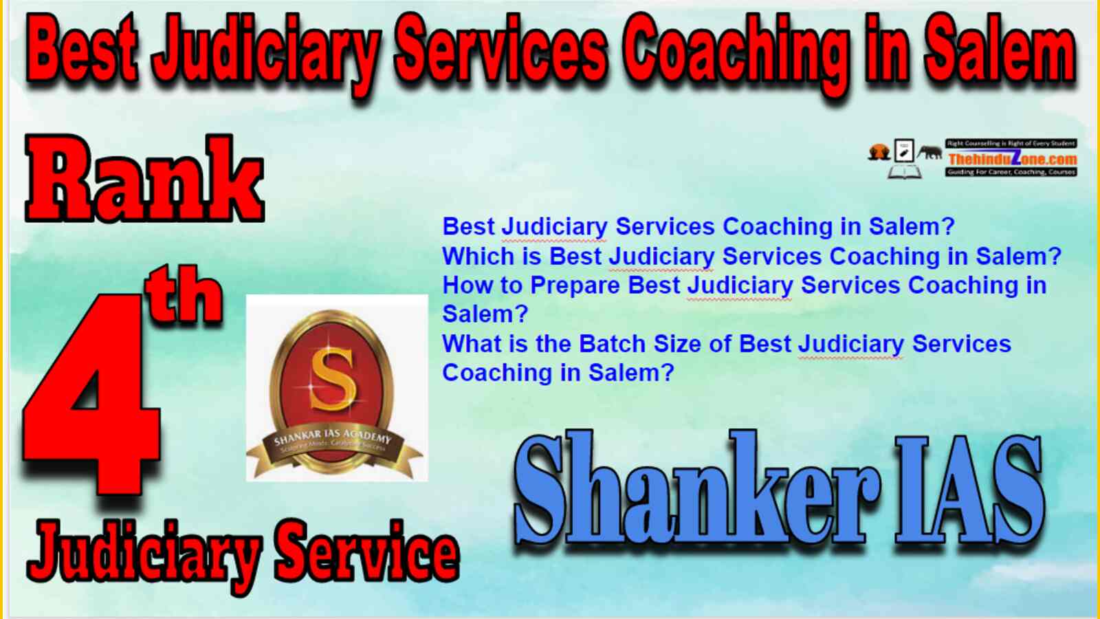 Rank 4 Best Judiciary Services Coaching in Salem