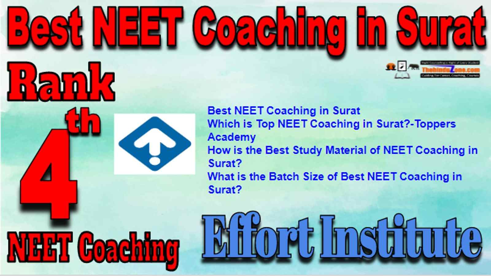 Rank 4 Best NEET Coaching in Surat