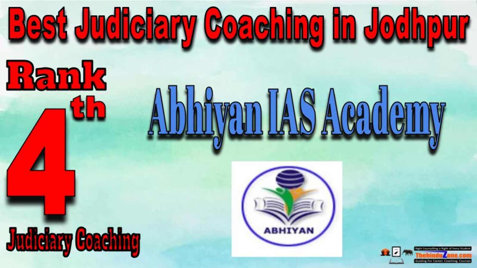 Rank 4. Abhiyan IAS Academy Top Best Judiciary Services Coaching in Jodhpur