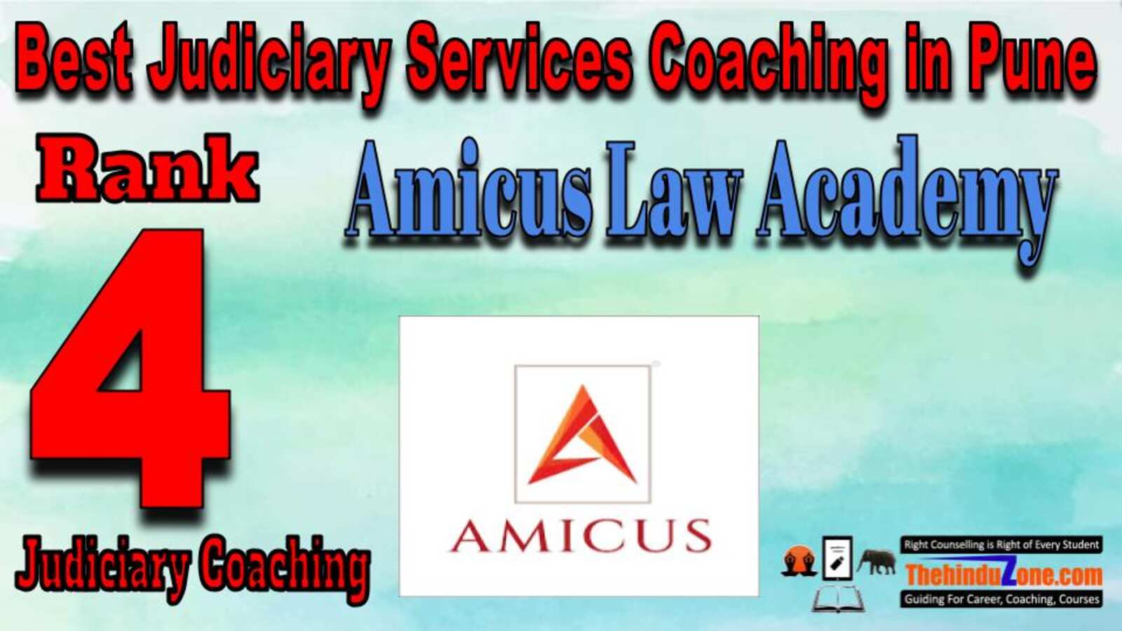 Rank 4. Amicus Law Academy Best Judiciary Services Coaching in Pune