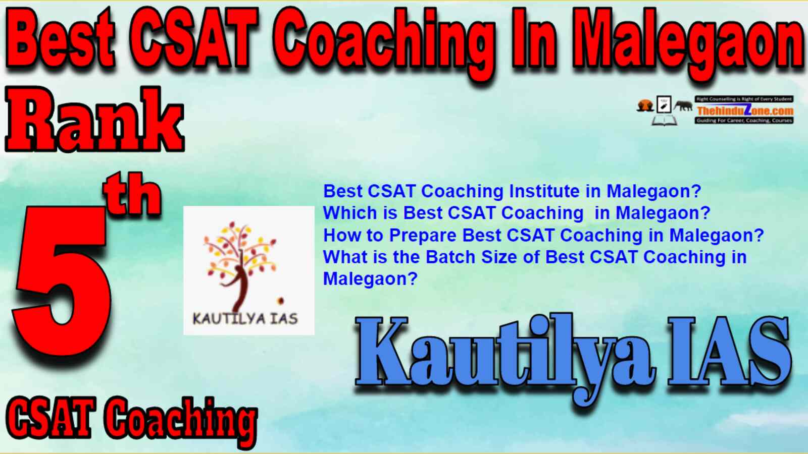 Rank 5 Best CSAT Coaching In Malegaon