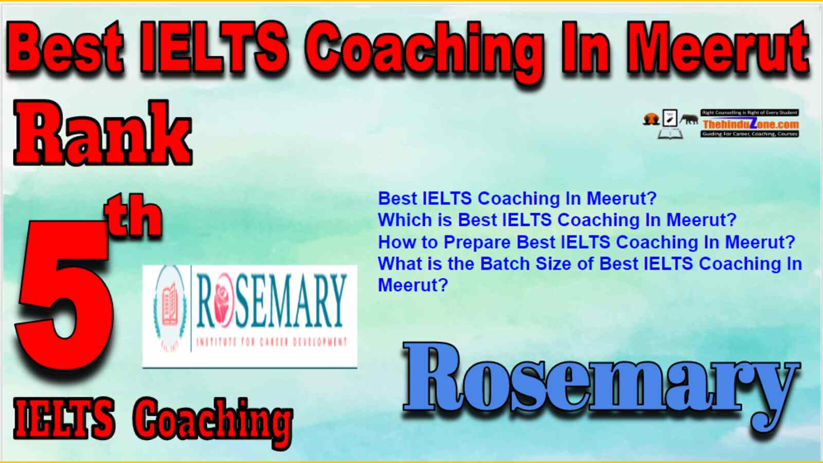 Rank 5 Best IELTS Coaching in Meerut