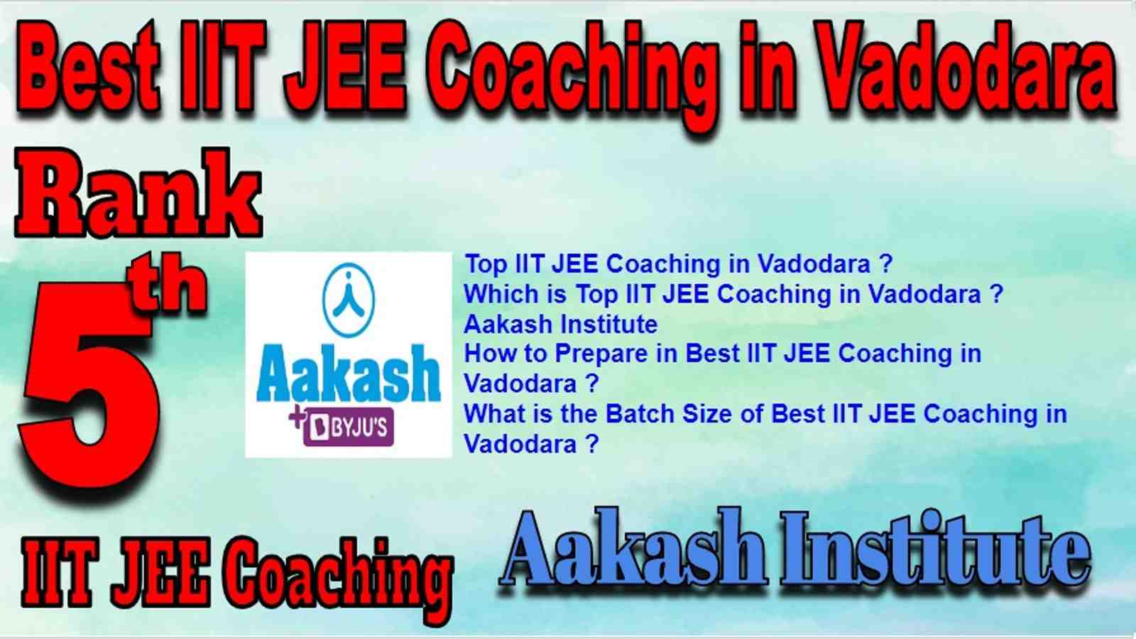 Best IIT JEE Coaching in Vadodara