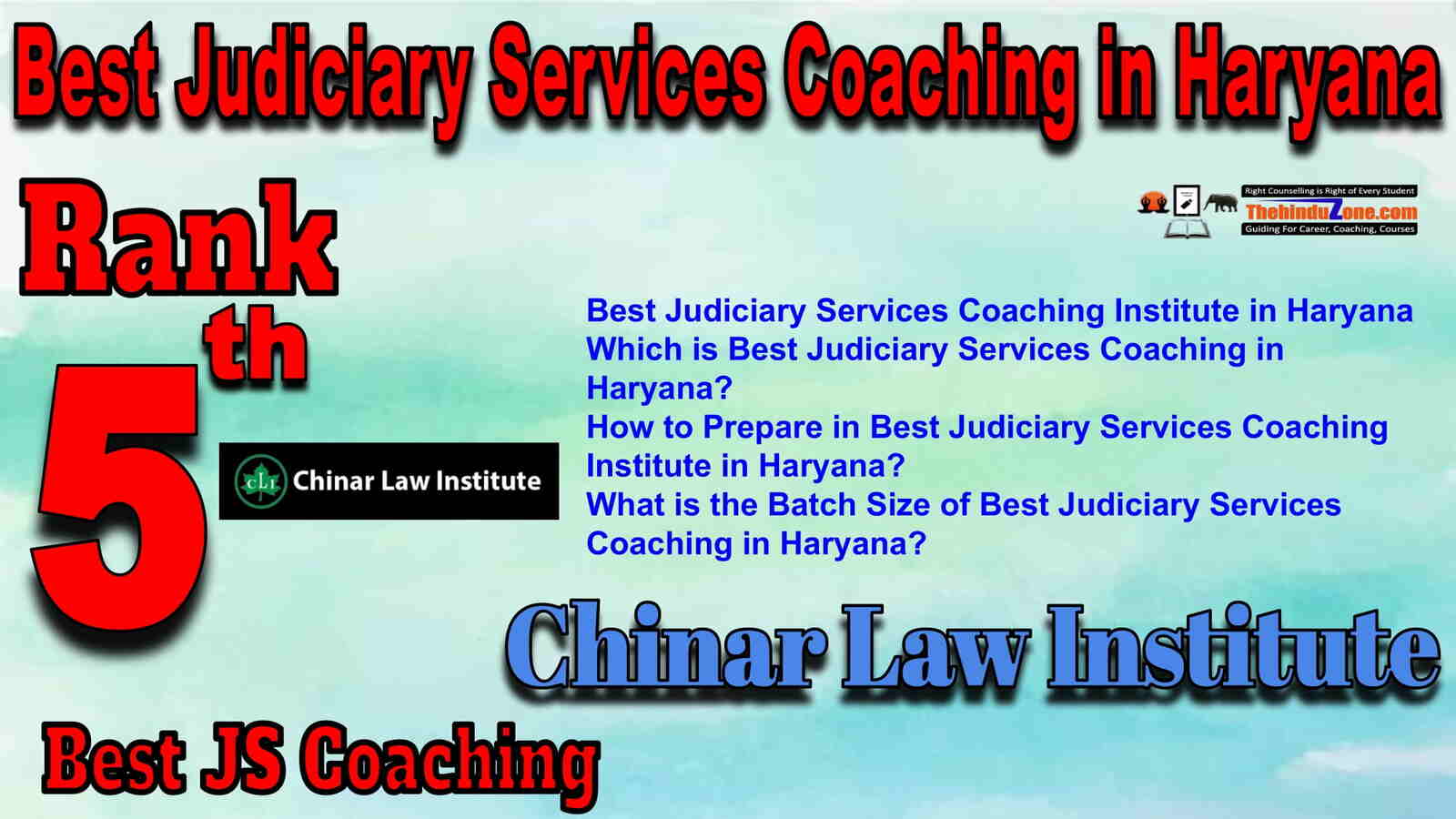 Rank 5 Best Judiciary Services Coaching in Haryana