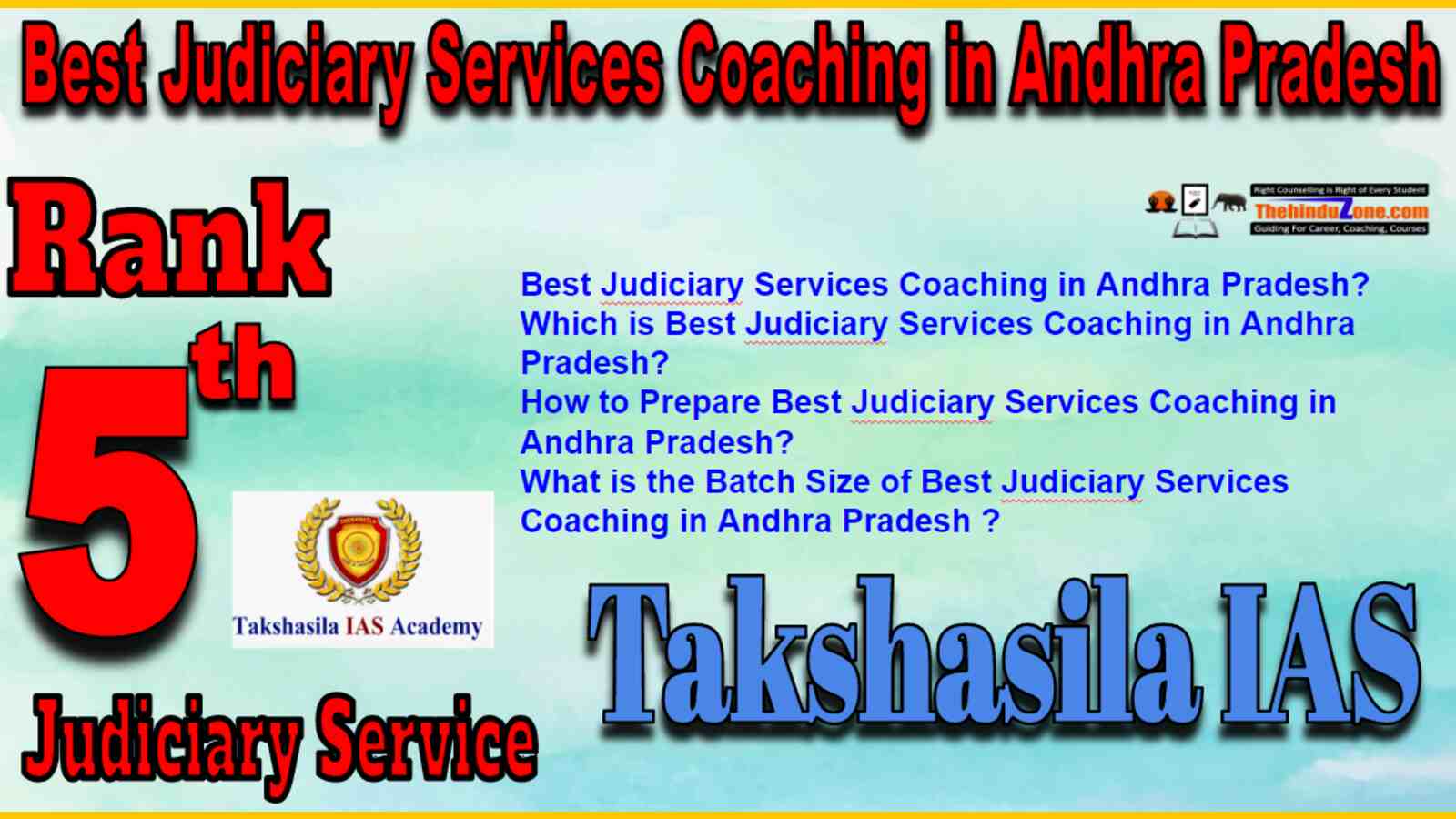 Rank 5 Best Judiciary Service Coaching In Andhra Pradesh